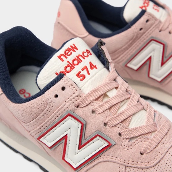 New Balance 574 Pink with Grey - Picture 6 of 10